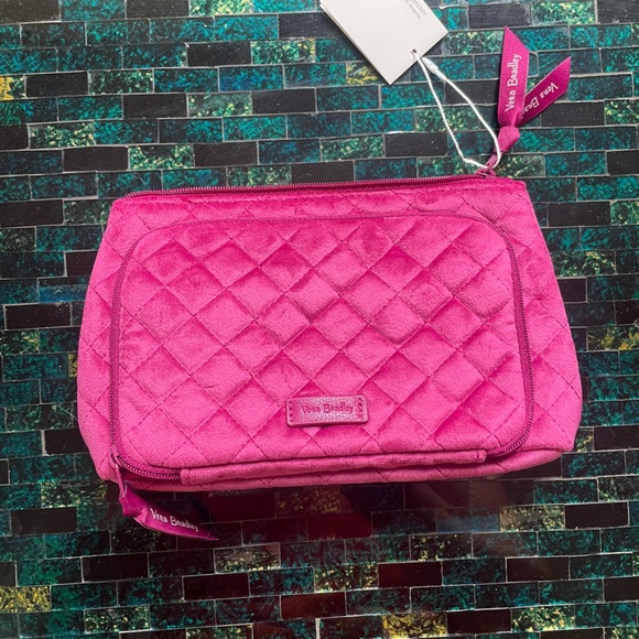 Vera Bradley | NWT Crushed Velvet Breast Cancer Support Cosmetic Bag - Picture 8 of 10